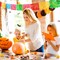 18 Feet Mexican Party Banners 40 Pieces Marigold Flowers (Orange, Yellow, Colorful)